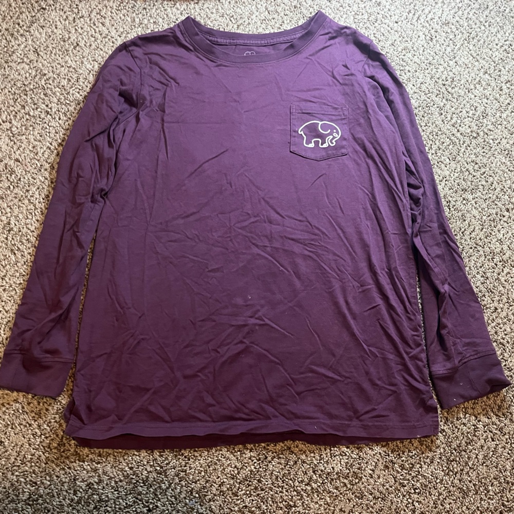 Ivory Ella Deep Purple Long Sleeve Tee
